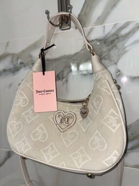 Juicy Couture Crystal glitzed out hobo shoulder purse